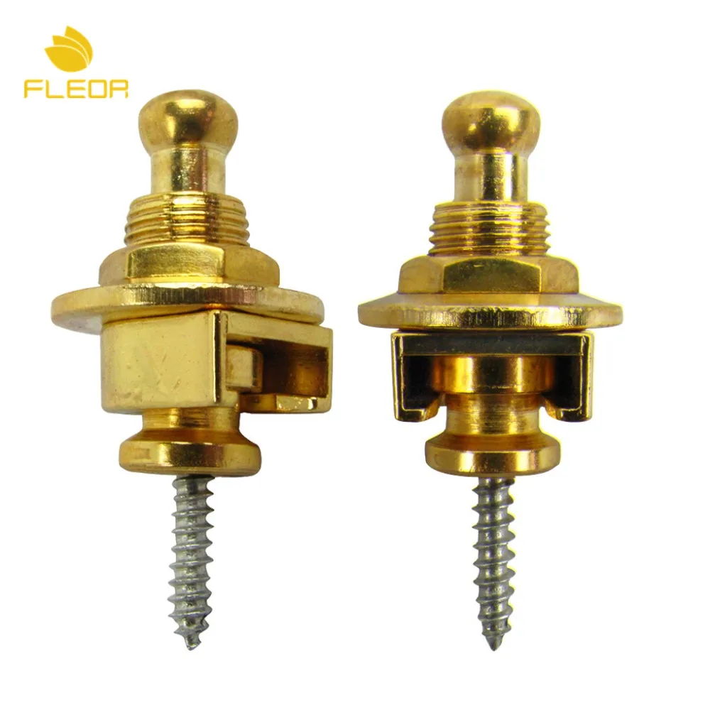 FLEOR 2 шт. скользящий гитарный ремешок замки Кнопка стреплок для гитары бас | Спорт