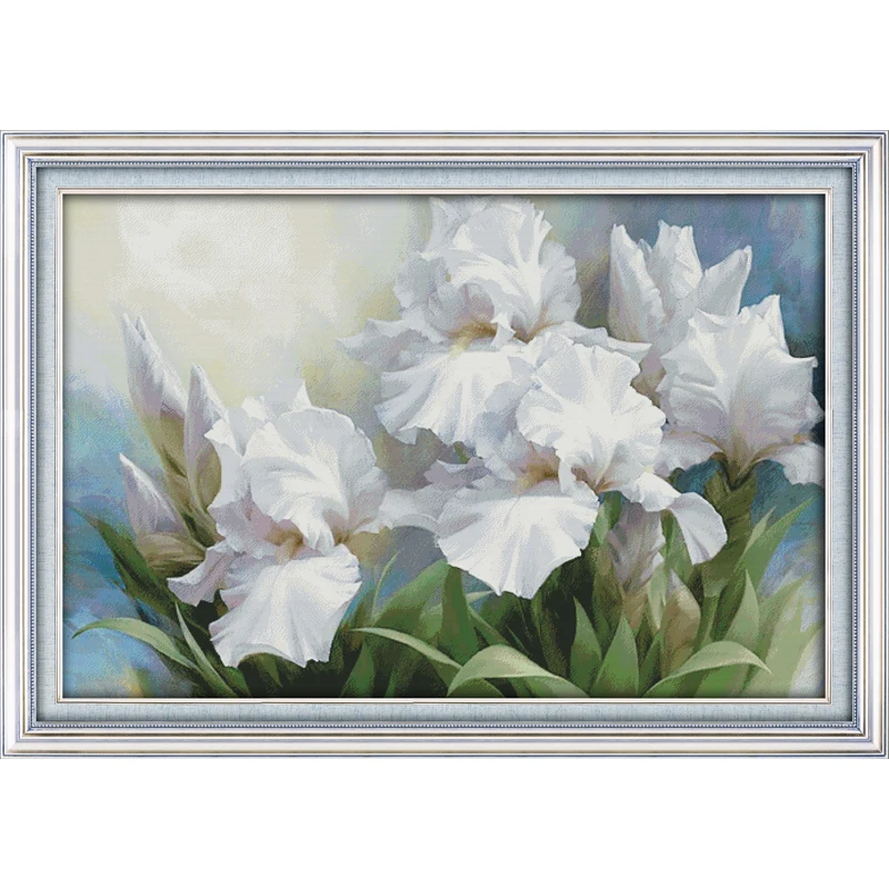 Everlasting Love Iris Flower китайский набор крестиков экологичный хлопковый прозрачный