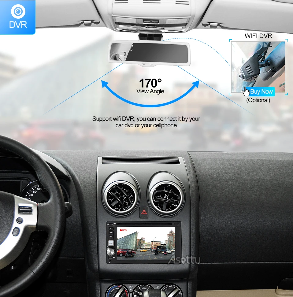 Asottu TDD6270 2G android 7.1.2 автомобильный dvd gps Навигатор Радио Видео плеер стерео Универсальный 2 din радио Автомобильный мультимедийный плеер gps