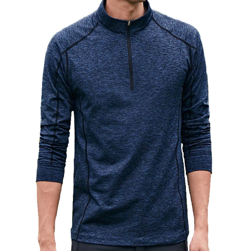 Новинка быстросохнущая Мужская футболка с длинным рукавом для бега на открытом