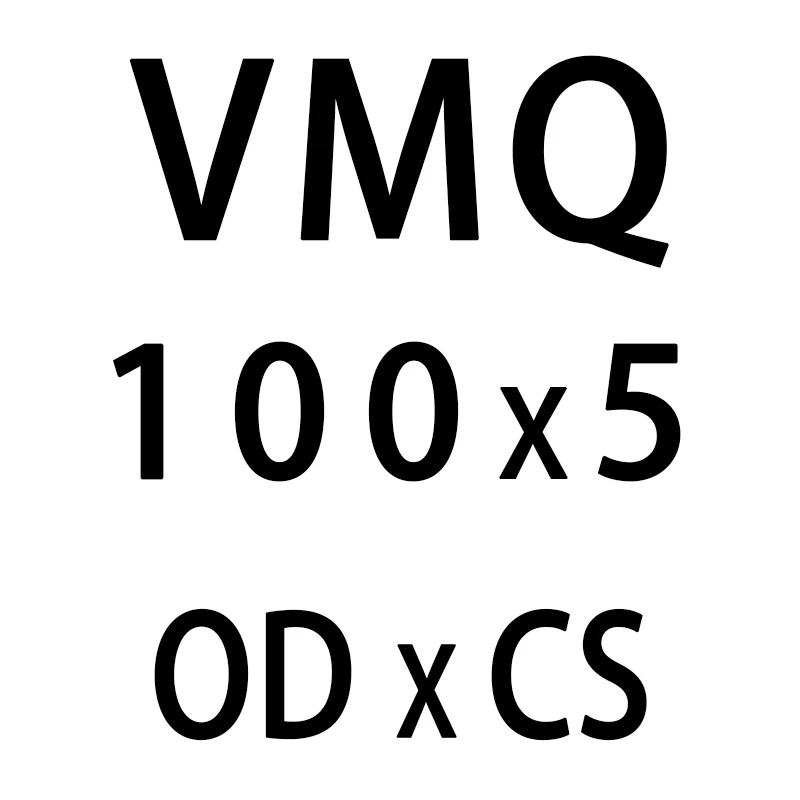 Белый силиконовым кольщом силикон/VMQ-хомут с круглым воротником для мальчиков и девочек 5 мм Толщина OD55/60/65/70/75/80/85/90/95/100/105 мм резиновое уплотнительное кольцо уплотнение шайба - Цвет: OD100mm