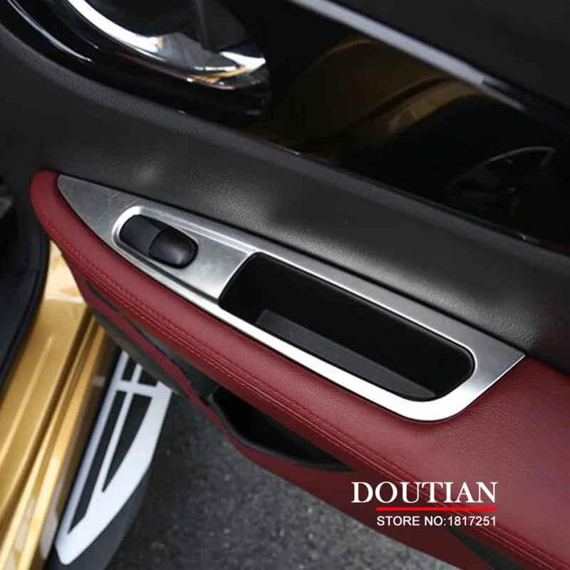 ABS хромированная отделка автомобиля внутренняя Кнопка окна подлокотник
