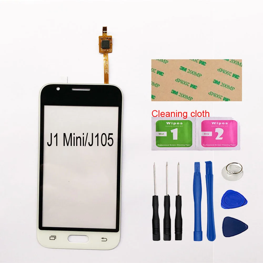 White And Tools 4,0 ''для samsung Galaxy Grand J1 Mini J105 SM-J105Y J105H сенсорный экран дигитайзер сенсорная стеклянная панель объектива - Цвет: White And Tools