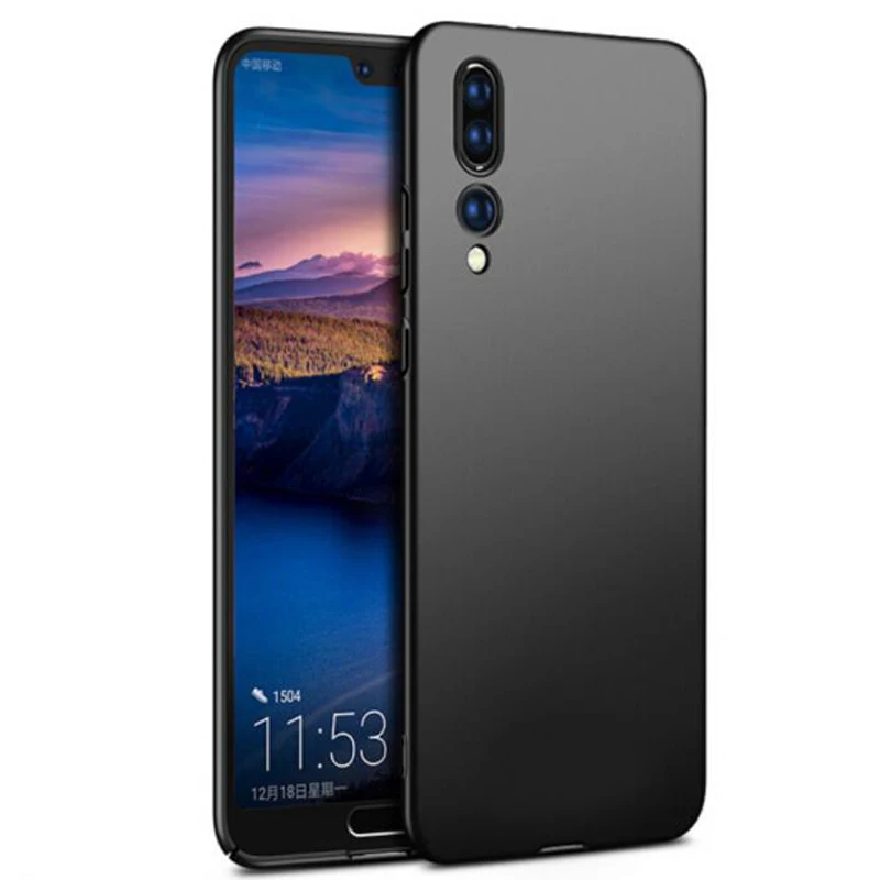 Ultra Thin Hard Case for Huawei P20 Lite Frosted Back Cover Pro Full Protective Tempered Glass |