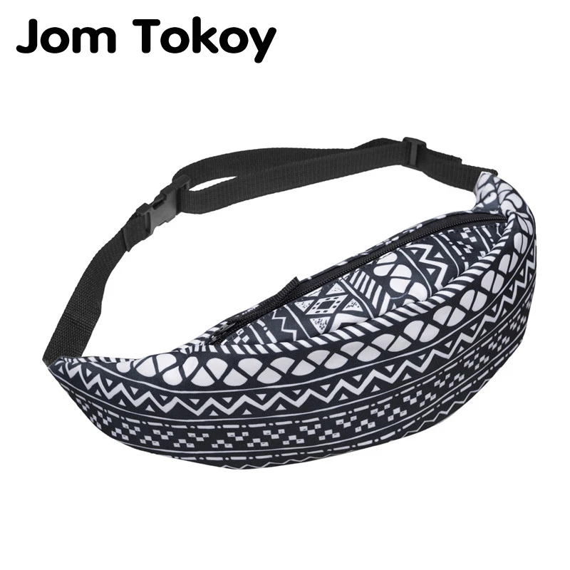 Новая разноцветная поясная сумка Jom Tokoy для мужчин стильная в геометрическую