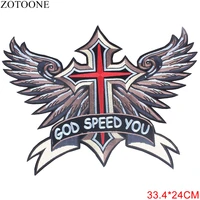 new skull cross wing angel cheap embroidered iron on motorcycle patches for clothes big back eagle harley patch jacket applique