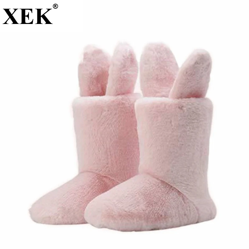 Женские утепленные сапоги XEK зимние теплые из флока с хлопковой подкладкой
