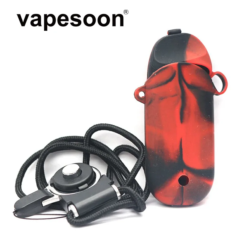 Декоративный защитный чехол vapesoon силиконовый с ремешком для Vaporesso Renova Zero Pod набор