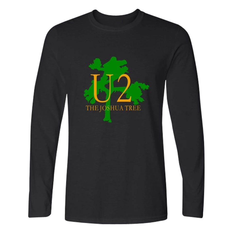 U2 брендовая футболка с длинным рукавом для мужчин женщин Crewneck полоса печатная