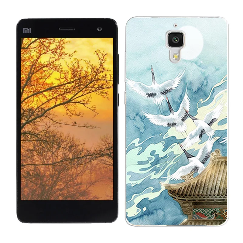20 Мягкий силиконовый чехол для Xiaomi mi 4 чехол Обложка для Xiaomi mi 4 принципиально бобы цветной термопластический защитный чехол для телефона крепление для спортивной камеры Xiao mi M4 Coque - Цвет: 20