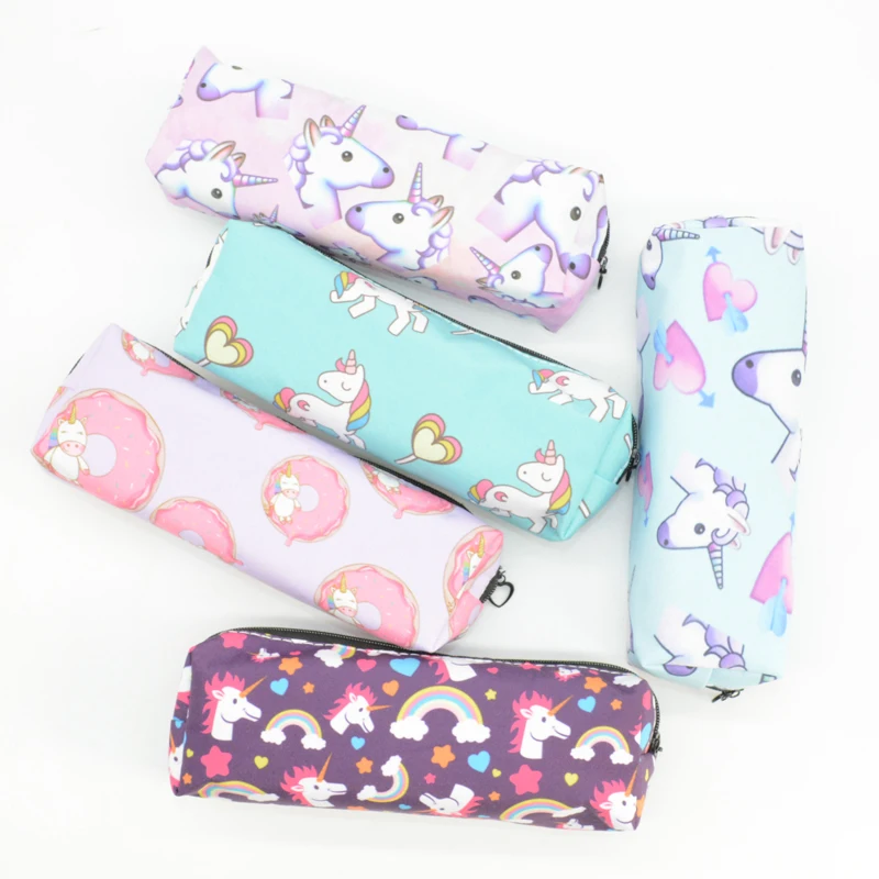 Пенал с единорогом Kawaii kalem kutusu мультяшный estuche escolar trousse scolaire stylo pencilcase pen case cute