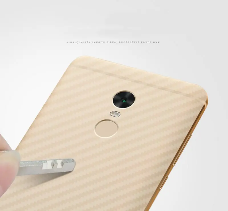 10 шт. Защитная пленка для экрана Redmi Note 5A Prime 3D задняя крышка из углеродного