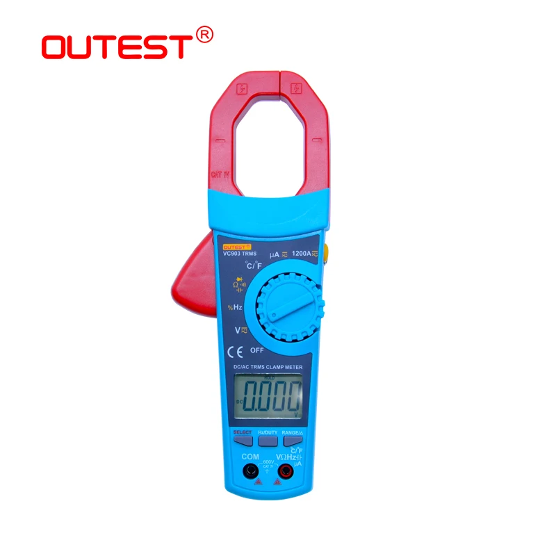 Портативный цифровой мультиметр зажим OUTEST VC903 6000 отсчетов 1000A AC|clamp meter|ac clamp meterdigital