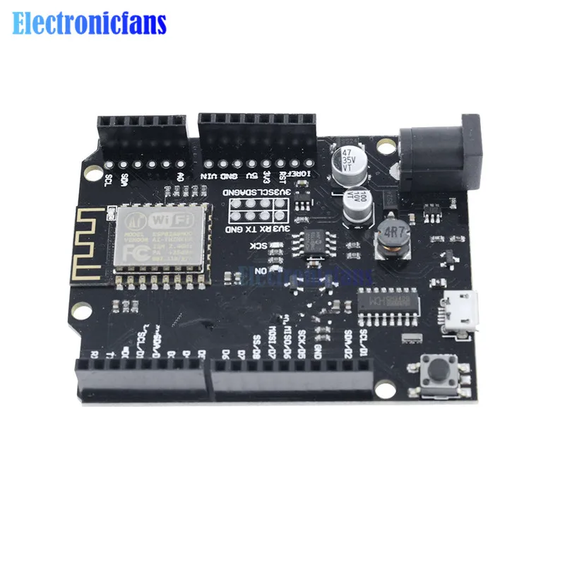 Макетная плата ESP8266 для WeMos D1 R2 на основе Wi-Fi Arduino Nodemcu совместимая с Micro USB |