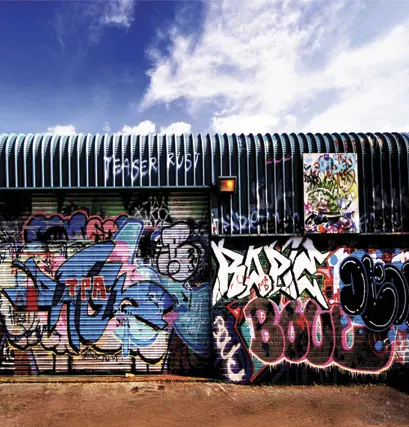 Пользовательские Винил ткани Небесно граффити стены фон фотографии камера