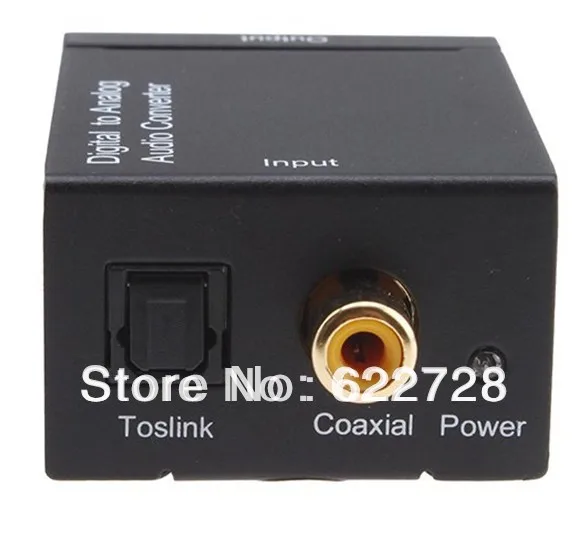 2015 Wholesale 3pcs x Audio Converter Digital Optical Coaxial Toslink to Analog RCA R/L Adapter US/EU/UK Plug |