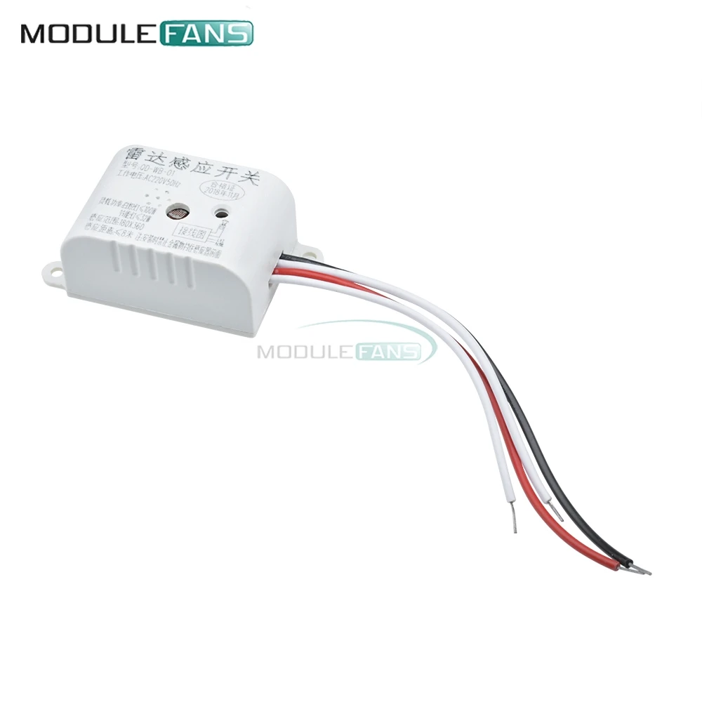 220V Auto Infrared Body Motion Sensor PIR Sensing Switch Microwave Radar Sensor