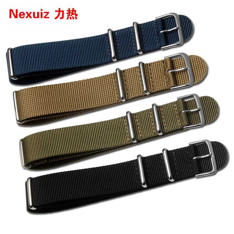 

New Wholesale Nylon Watch Strap Waterproof Sport Lengthened Wristband Nato Multicolor for Choice Men Women 18mm 20mm 22mm 24mm