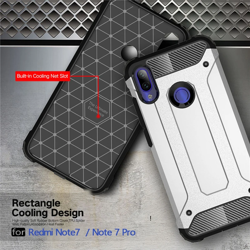 Гибридный Силиконовый чехол для Xiaomi Redmi Note 7 Pro защитный Xiomi mi 9 6 8 se Lite Mix 2s Max 3 чехлы