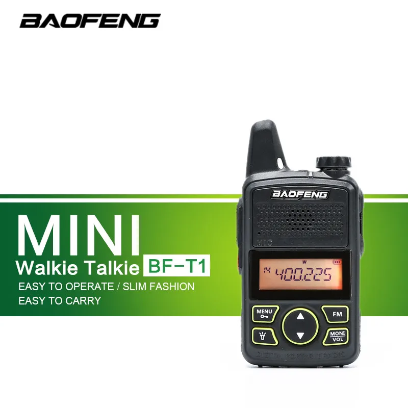 Baofeng T1 мини Two Way Радио BF иди и болтай Walkie Talkie UHF 400 470 МГц 20CH Портативный Ham FM радио