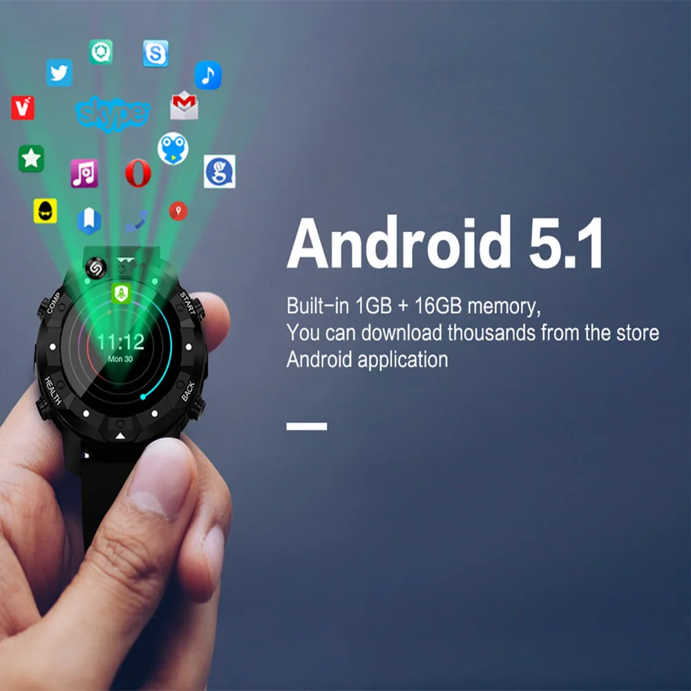 Новинка 2018 умные часы Beseneur S3 Android 5 1 пульсометр Гб + 16 ГБ с поддержкой 3G Wi Fi GPS