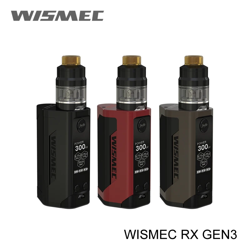 Новые электронные сигареты Wismec Reuleaux RX GEN3 300 Вт современный бокс с гном Tank все