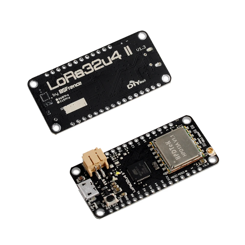 2 компл./лот LoRa32u4 II Lora модуль макетной платы IOT LiPo Atmega328 SX1276 HPD13 868 МГц 915 МГц+ IPX IPEX 1,13 МКФ. Л антенны