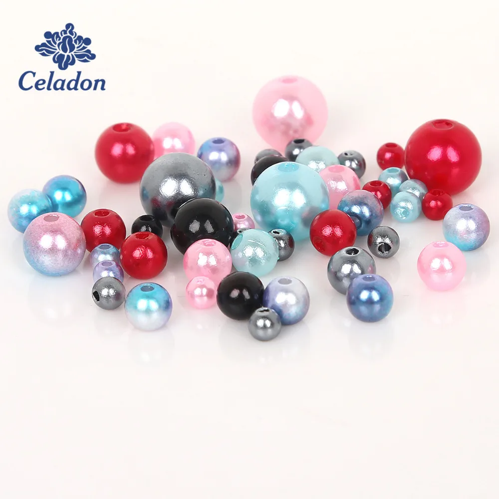 

Бусины из искусственного жемчуга смешанных цветов, 4-10 мм, 700 шт./лот