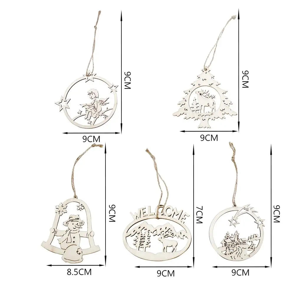 3 шт./компл. деревянные рождественские украшения креативные декоративные
