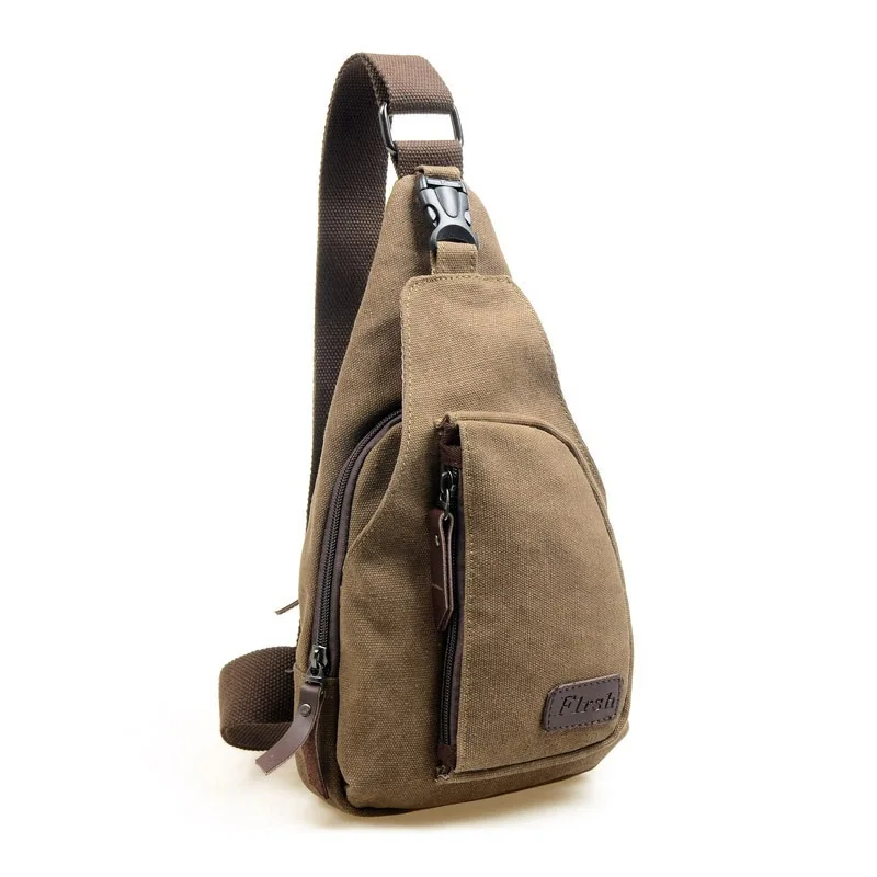 Fashion Vintage Men Messenger Bags Casual Outdoor Travel Hiking Sport Chest Canvas Male Small Retro Military Shoulder Bag | Багаж и сумки