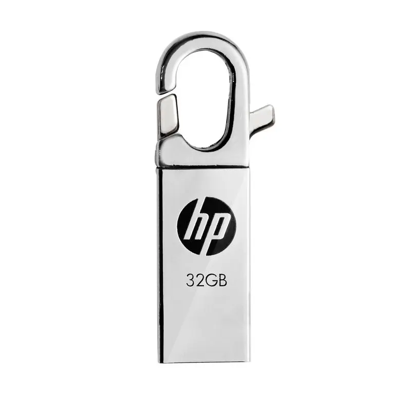 Hp металлический флэш диск 32GB DIY логотип cle USB флеш накопитель 2 0 Memoria U Веселая ручка
