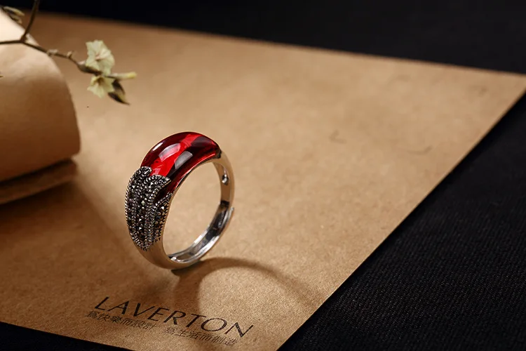 Ювелирные изделия из стерлингового серебра 925 пробы винтажное Открытое кольцо