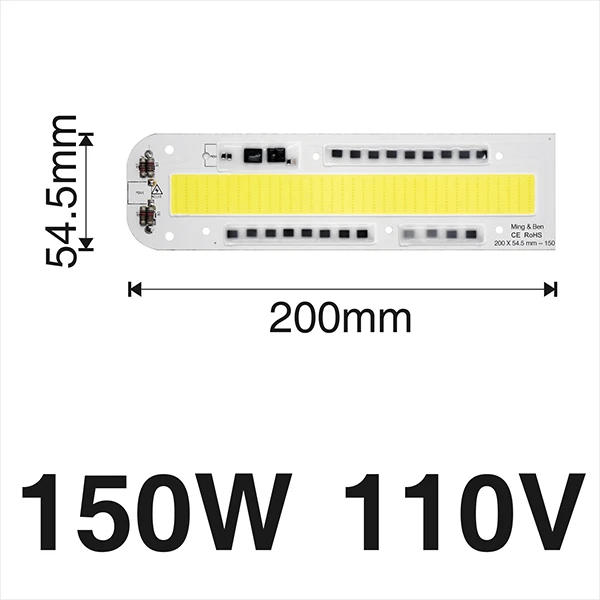 Высокая Мощность светодиодный чип IP65 30 Вт 50 Вт 70 Вт 100 150W 220V 110V светильник шарик лампы для заправки картриджей Точечный светильник Потолочные Светильник «сделай сам» не нужен драйвер - Испускаемый цвет: 150W 110V