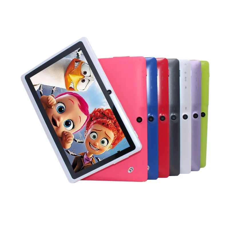 Планшет 7 дюймов для паншета аllwinner A33 Tablet pc 4 ядра Q88 Android 512 МБ/4 ГБ 1024*600 2300 мАч wifi