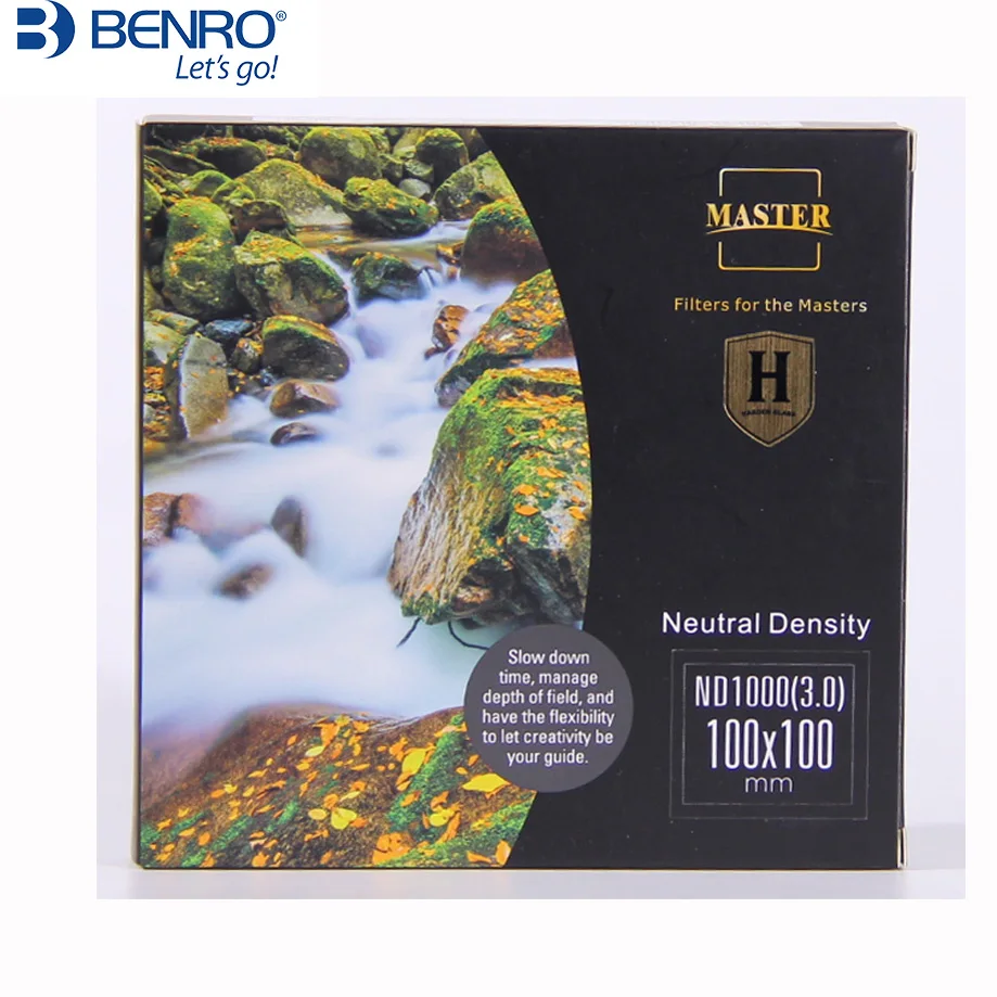 

Benro MasterH ND16 ND64 ND256 ND1000 100*100 мм квадратный фильтр нейтральной плотности