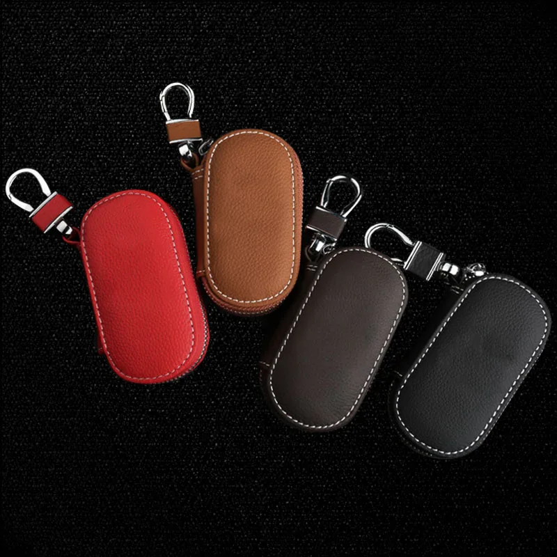Сумка для ключей чехол на молнии кошельки с брелоками автомобиля дома подлинный