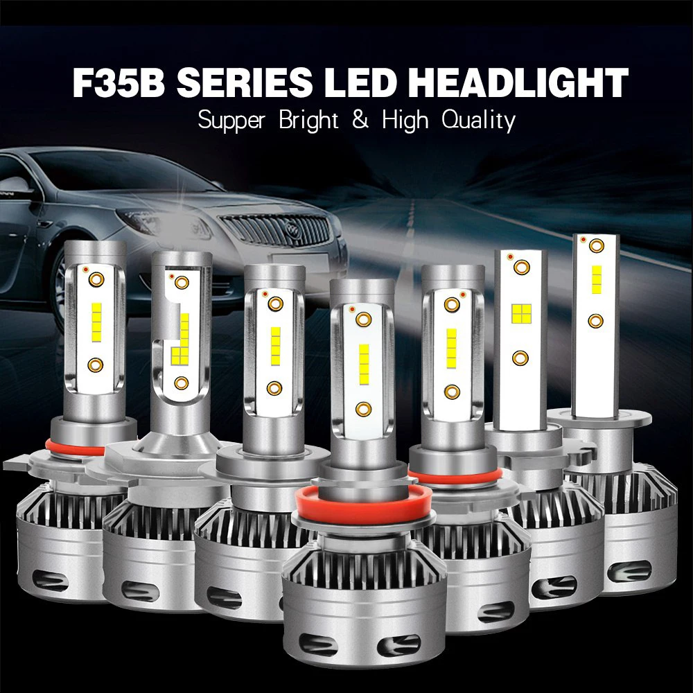 

2Pcs Car Led Headlights 6000K Auto Fog Lights Bulbs 30W H1 H4 H7 H11 9005 9012 Car Headlight Bulbs LED Lamp May16
