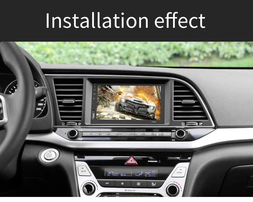 HD 7 &quot2 din Автомобильный магнитола сенсорный экран емкостный автомобильный аудио