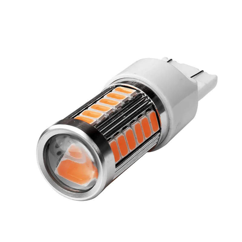 1 шт. T20 7443 W21/5 W 33 SMD 5630 светодиодный Автомобильный задний задние тормозные огни противотуманные фары 33SMD 5730 Авто поворотники лампы желтый красный белый