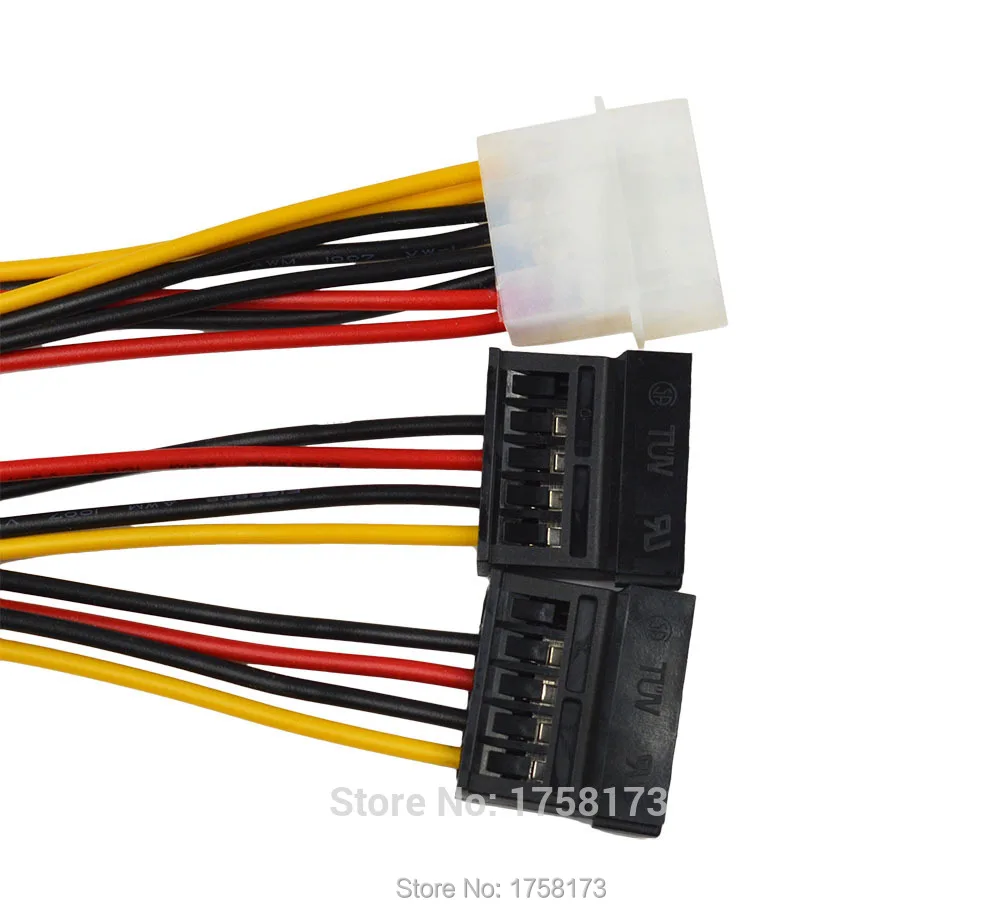 1 шт. 4 Булавки SATA 2 15 IDE ATA Y Splitter конвертер molex HDD Мощность кабель адаптер