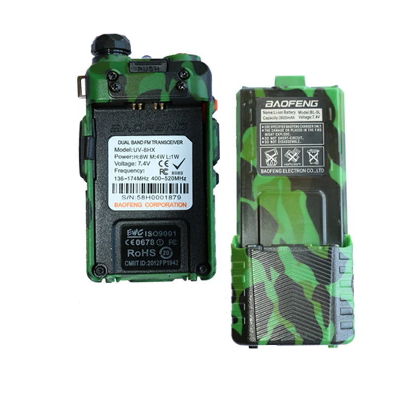 Портативная рация Baofeng UV 5R портативная с поддержкой наушников Amador Vhf Uhf два