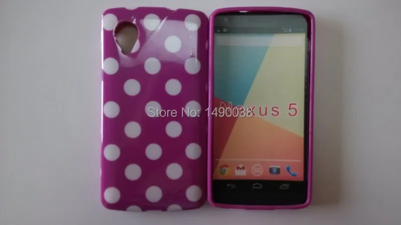 OEEKOI стиль в горошек задняя крышка чехол для LG Google Nexus 5 E980 мягкий телефона