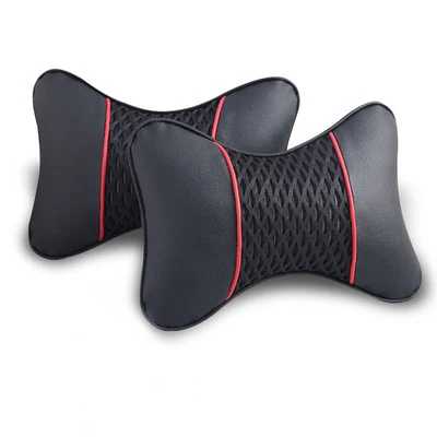 2 шт. подголовник для автомобиля подушка шеи дышащая мягкая летняя кожа сетка