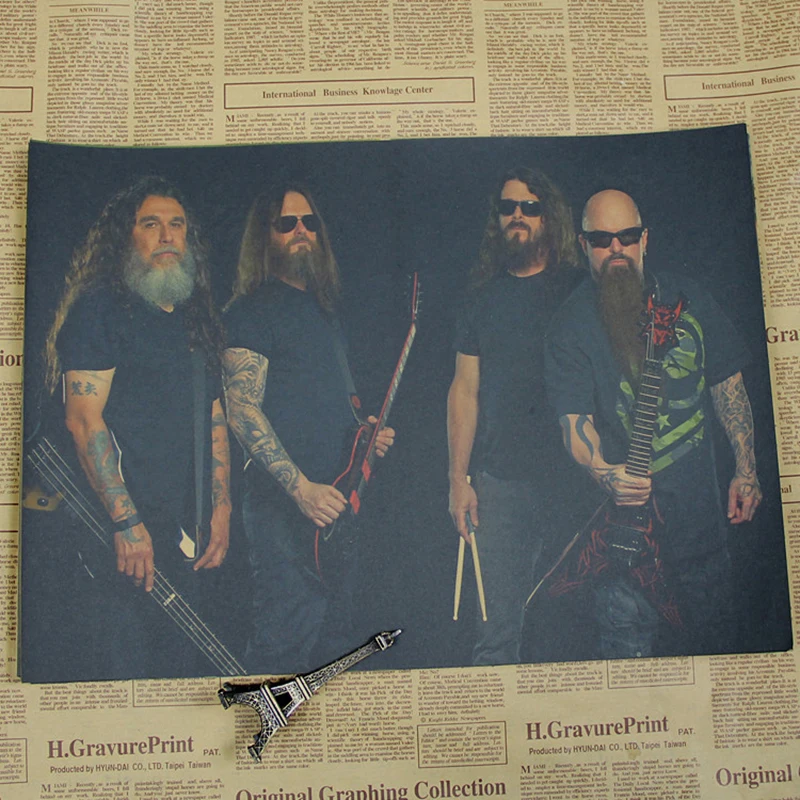 Уютный момент группа Slayer Винтаж Плакат американская скорость металл рок музыка ретро кафе настенная декоративная живопись QT380