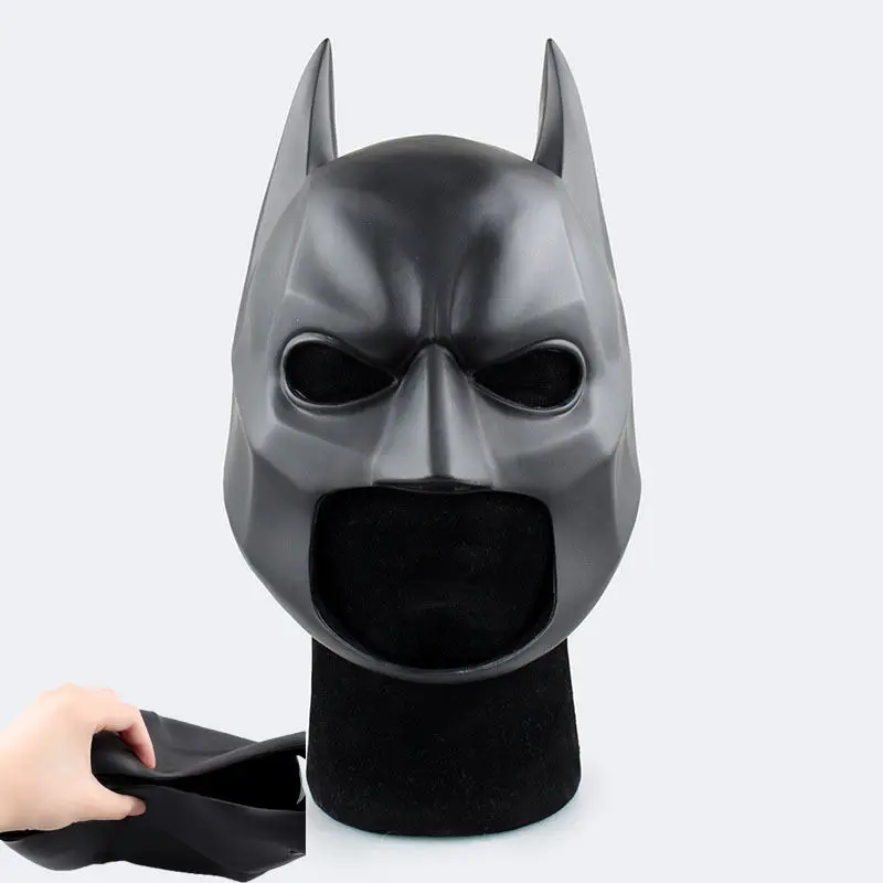 Маска Бэтмена Темный рыцарь Уэйн гибкие Косплэй шлем 47 см глава Circumferenc