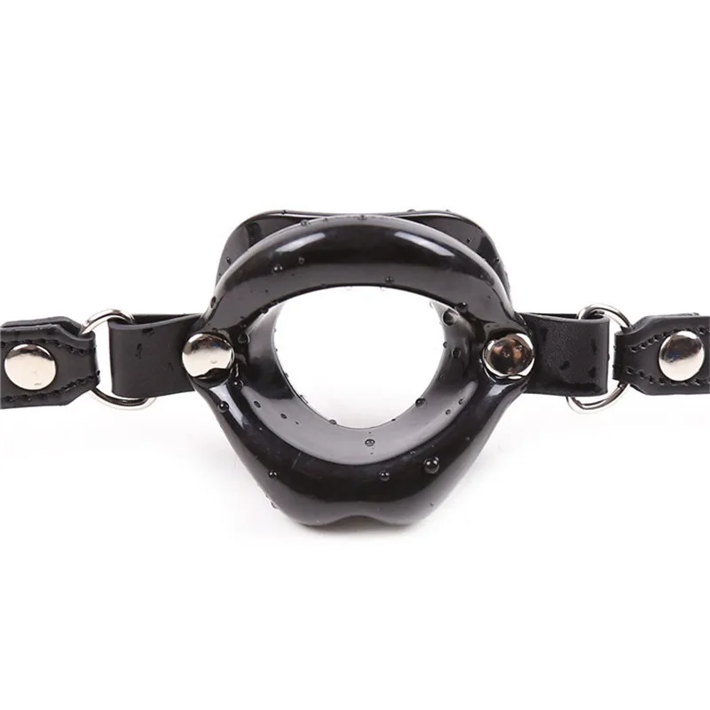 Кожа Силиконовые Секс кляп для рта устные Фетиш ограничивающая движение одежда