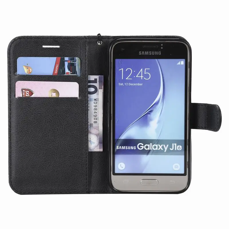 Чехол-книжка для samsung Galaxy J1, кожаный чехол-бумажник, чехол для телефона samsung J1 6, чехол для samsung Galaxy J1, роскошный чехол