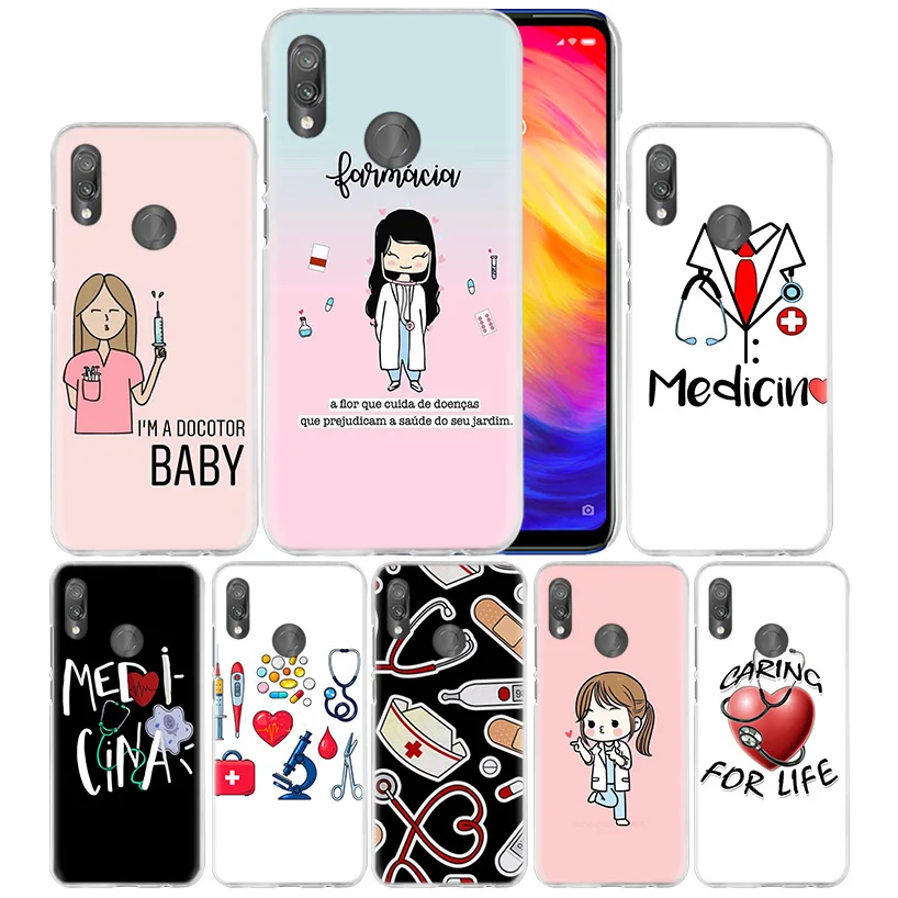 Медицинский чехол для медсестры Xiao mi Red mi Go Note 7 6 6A Pro S2 5 5A 4X mi A1 A2 9 mi x 3 5G 8 lite Play F1 жесткий чехол для телефона из поликарбоната