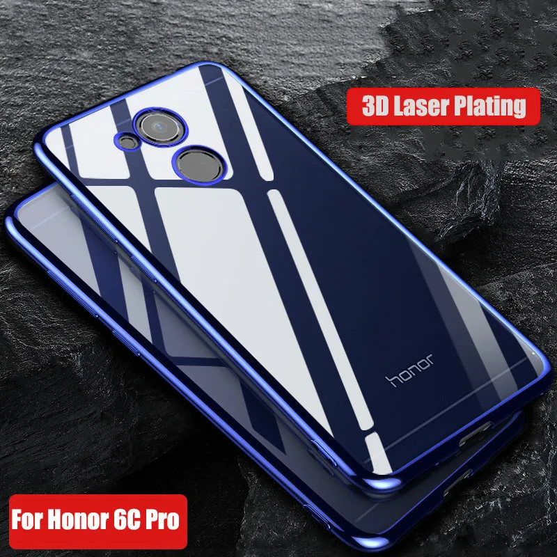Тонкий чехол для huawei Honor 6C Pro Honor6C роскошные мягкие силиконовые прозрачные чехлы