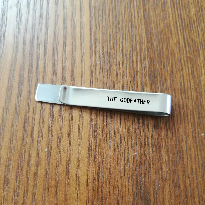 Крестный отец подарок галстук зажим из нержавеющей стали для галстука крестный